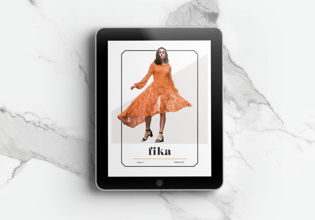 Ipad- Editorial layout of health & wellness magazine, fika by Ashleigh Martin - Toronto Graphic Designer