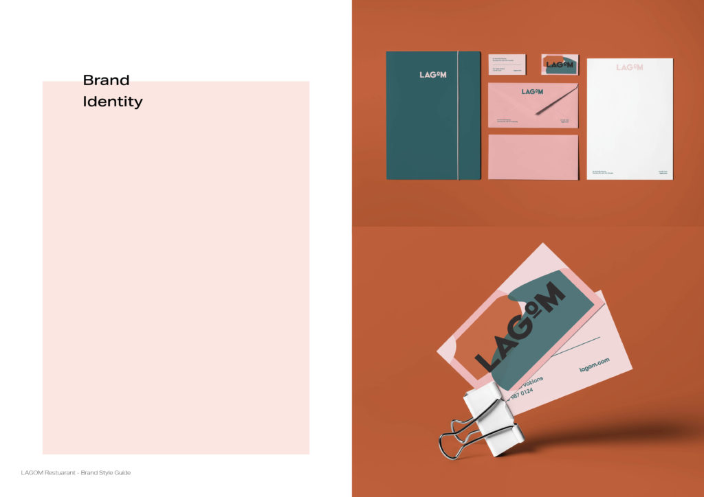 Graphic Design in Toronto for LAGOM Menu and brand identity