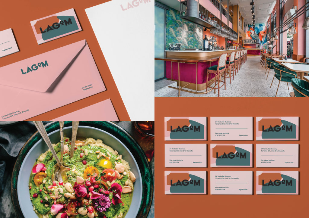 Graphic Design in Toronto for LAGOM Menu and brand identity