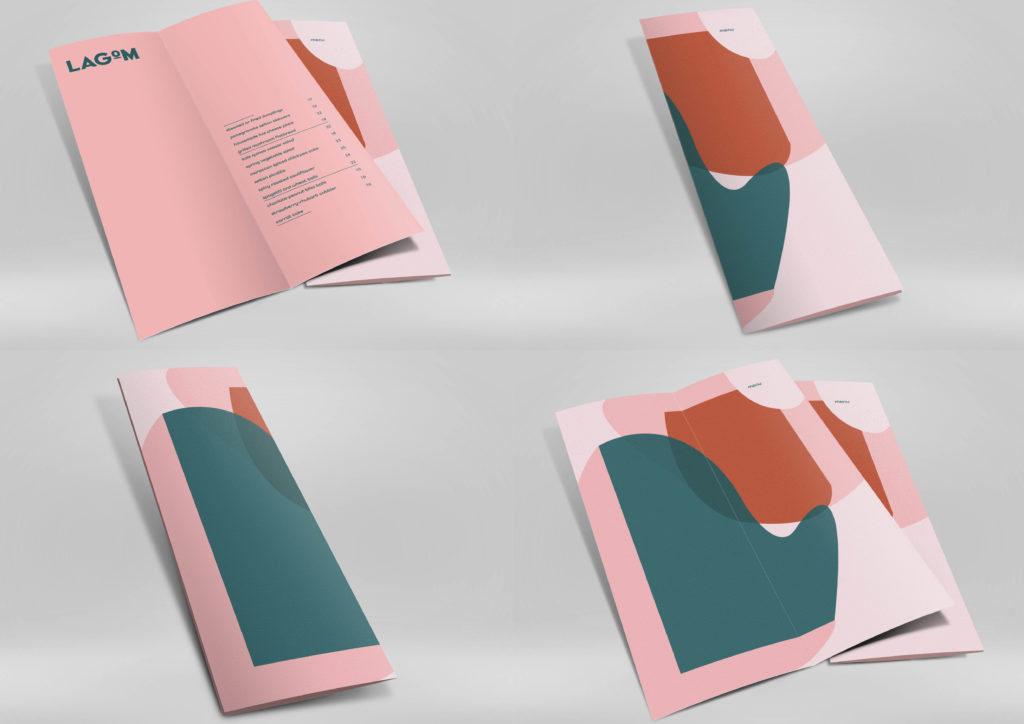 Graphic Design in Toronto for LAGOM Menu and brand identity